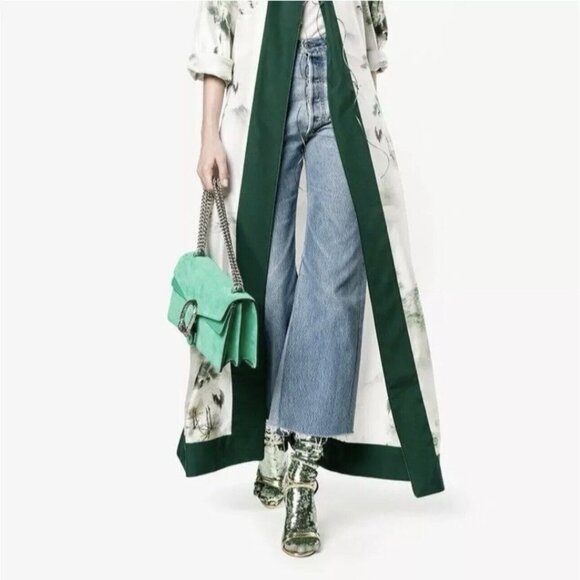 NWT GUCCI Webright Sequin Embellished Multicolor Socks in Aqua Pink $520 size S - Picture 3 of 9